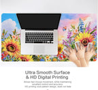 Lokigo Sunflower Mouse Pad Desk Pad Large Gaming Mouse Pad Floral Butterfly - Image 4
