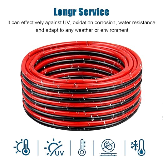 14 Gauge Wire 2 Conductors Copper Wire, 14 AWG Battery Cable Oxygen Free Copper - Image 6