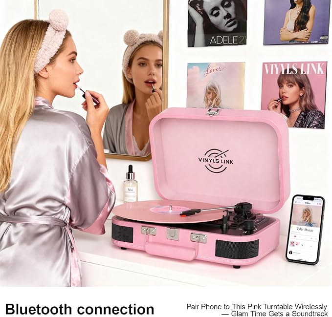 Bluetooth Vinyl Record Player - Image 4