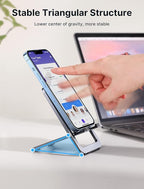 JSAUX Cell Phone Stand, Foldable Aluminum Adjustable Phone Holder - Image 7