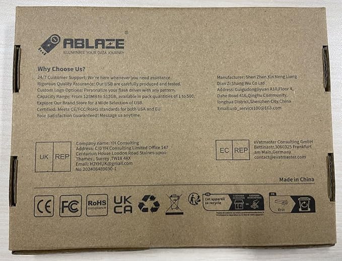 ABLAZE 4GB Flash Drive 10 Pack, USB 2.0 Memory Stick - Image 10