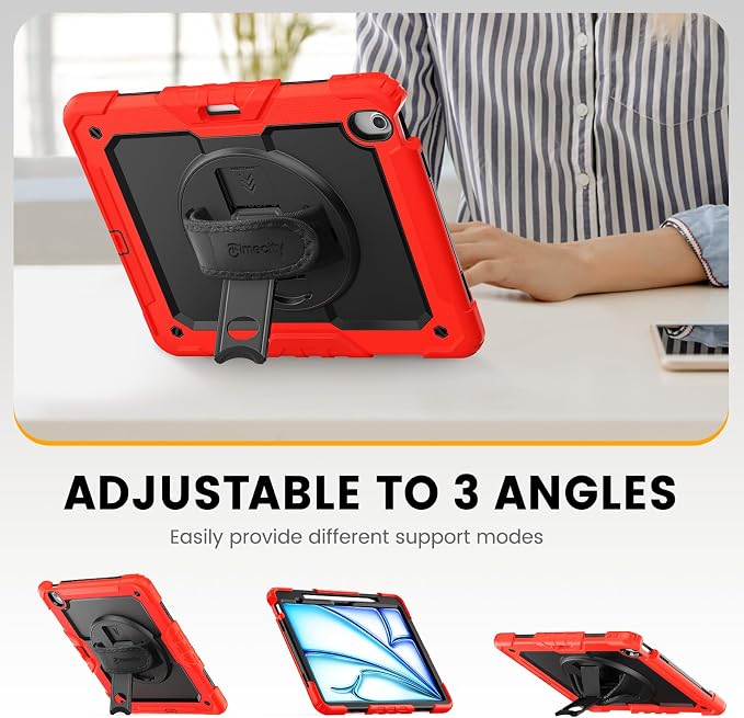 timecity for iPad Air 13 Inch Case M3 2025/ M2 2024, 360° Rotating Stand - Image 4