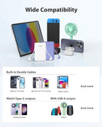 TG90° 2 Pack External Battery Pack 5000mAh Portable Charger, USB C Power Bank - Image 8