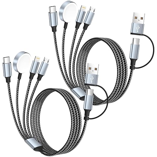 Travel Essentials 4 in 2 Multi Charging Cable by MPATIBY