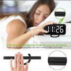 Digital Clock Large Display, LED Alarm Electric Clocks Mirror Surface - Image 6