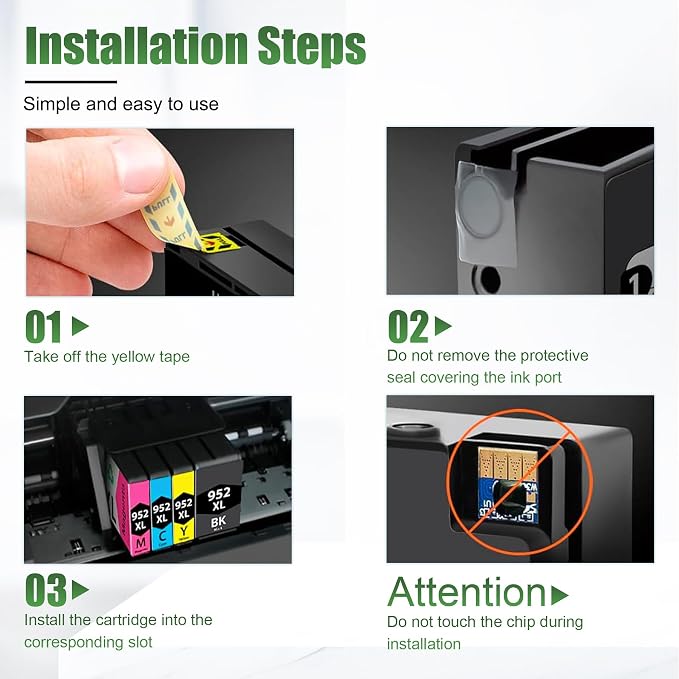 952XL High Yield Ink Cartridges Combo Pack Replacement - Image 5