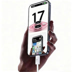 Short iPhone 17/16/16e/15 USB C to USB C Woven Cable - Image 2