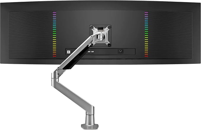 Premium Height Adjustable Single Monitor Arm Stand: Desk/Grommet Mount by RestoreFurniture