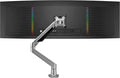 Premium Height Adjustable Single Monitor Arm Stand: Desk/Grommet Mount by RestoreFurniture