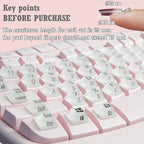 80 Pcs Keyboard Sticker for Long Nails Typing and Gaming, Symbolic and - Image 4