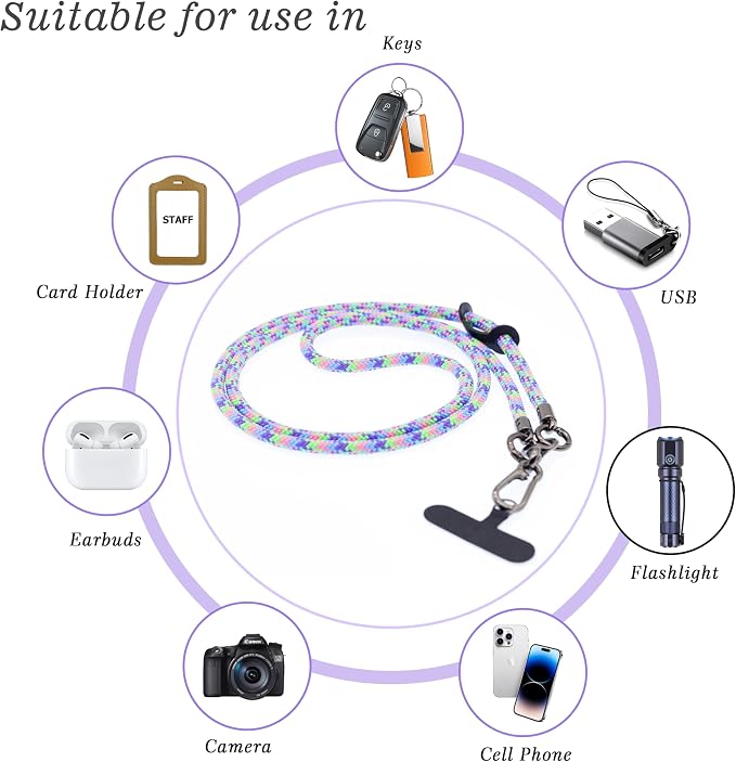 Phone Lanyard Universal Cell Phone Strap Crossbody Strap - Image 6