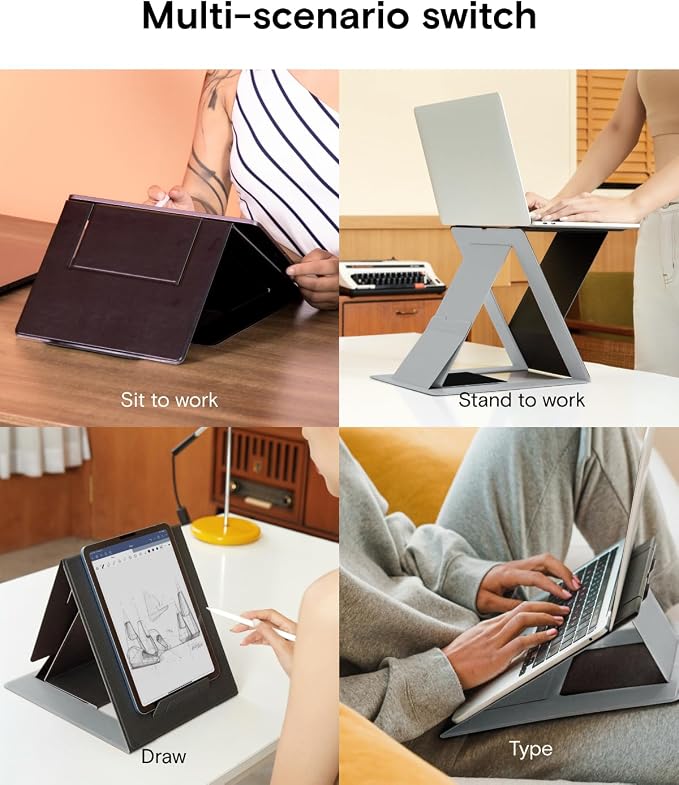 MOFT Folding Laptop Stand Lap Desk, Portable & Mini Computer Stand Laptop Desk - Image 2