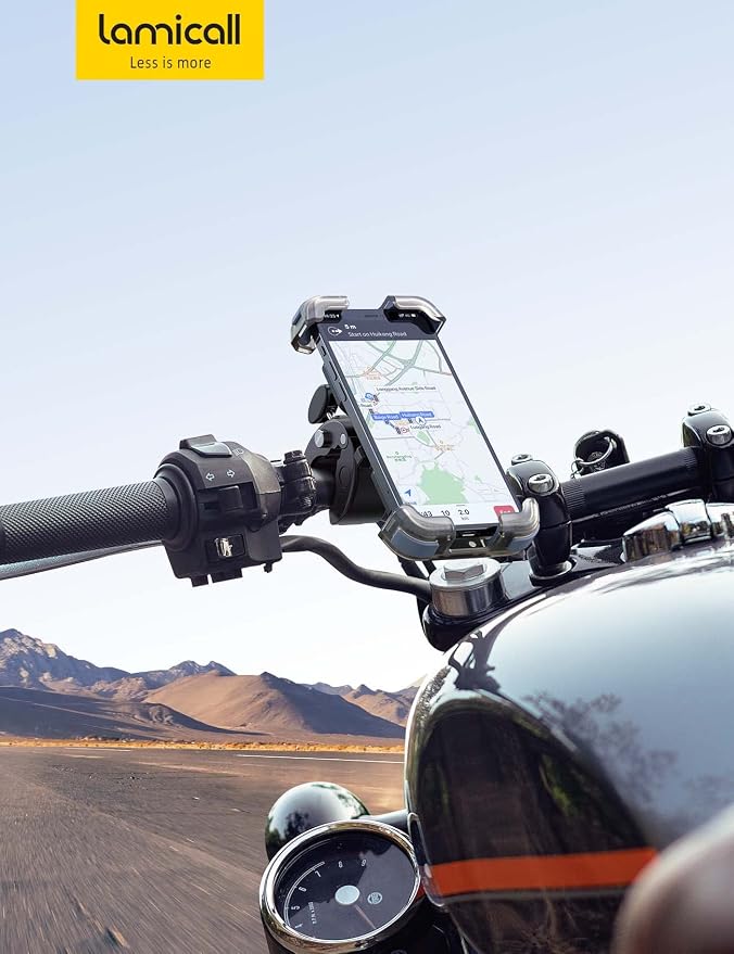 Lamicall Motorcycle Phone Mount, Bike Phone Holder - Image 7