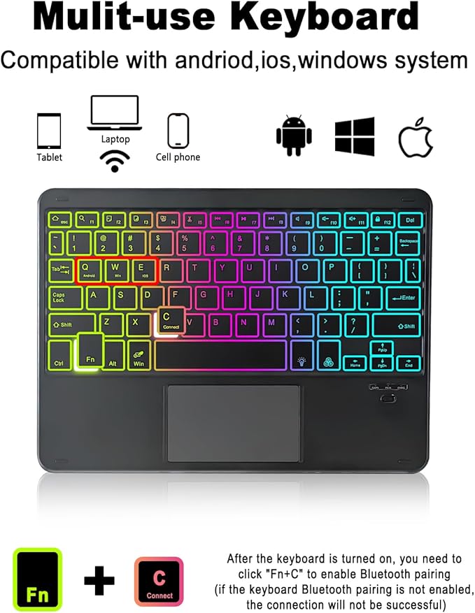 Universal Touchpad Keyboard Case - Image 2