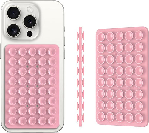 2PACK Silicone Double Sided Suction Phone Case Mount, Detachable Hands Free & - Image 2