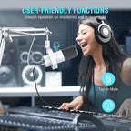 FIFINE Dynamic Microphone with Boom Arm, Studio Vocal XLR Microphone, Podcast - Image 6