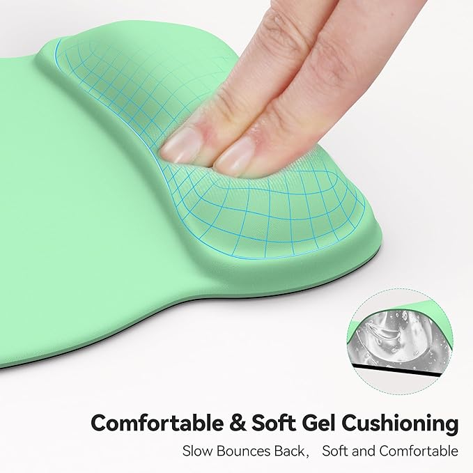 TECKNET Gel Mouse Pad with Wrist Rest, Ergonomic Office Mousepad with Wrist - Image 3