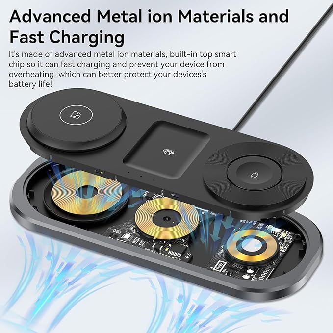 3 in 1 Wireless Charger for iPhone, Foldable Charging Station for Magsafe for - Image 7