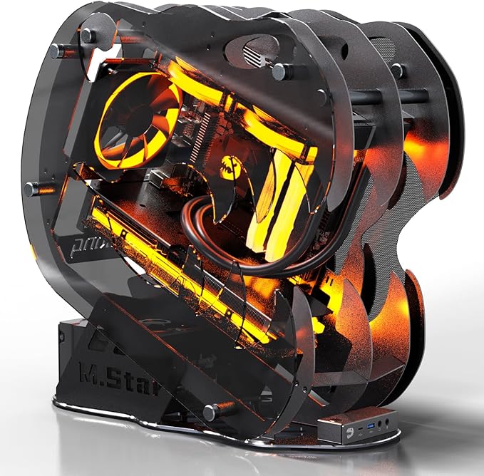 MegaPC Upgraded PC Case Heavy Duty Open-Frame Mid-Tower Micro-ATX/Mini-ITX - Image 2