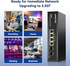 6 Port 2.5G PoE Switch, AUMOX PRO 4 Port 2.5G Network Unmanaged Switch - Image 7