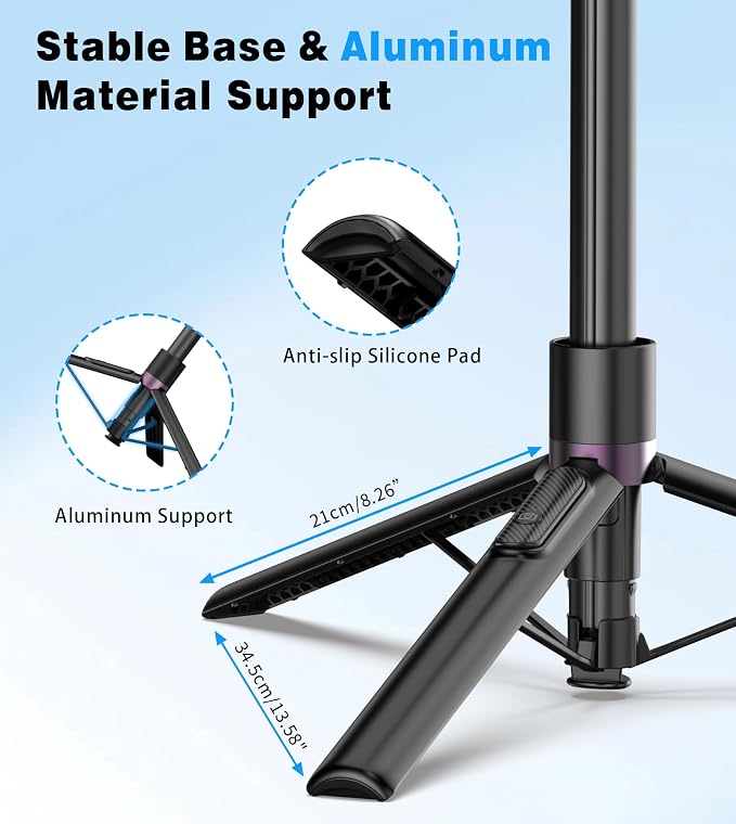 68" Magnetic Selfie Stick Tripod - Image 6