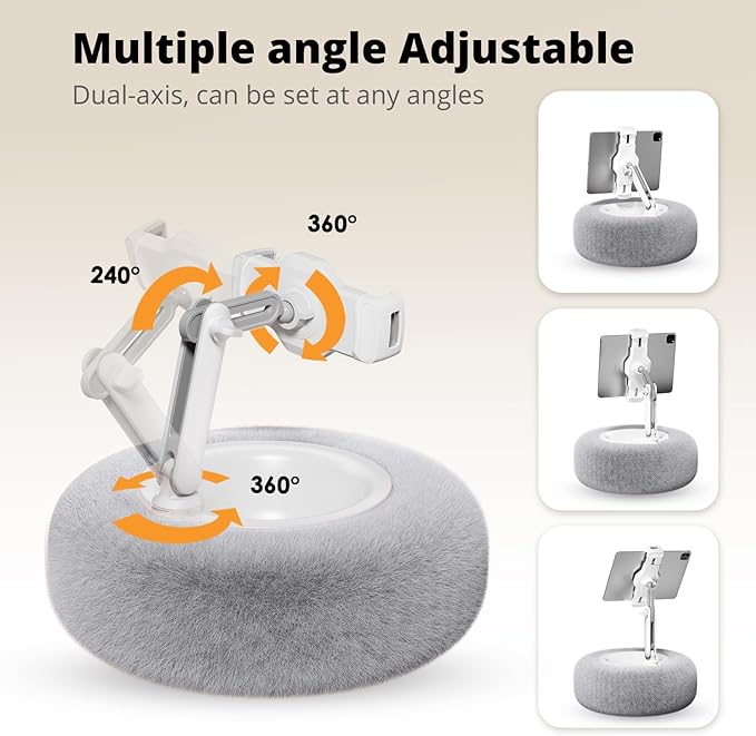 Tablet Pillow Stand for Reading, Adjustable Tablet Pillow Stand for Lap - Image 4