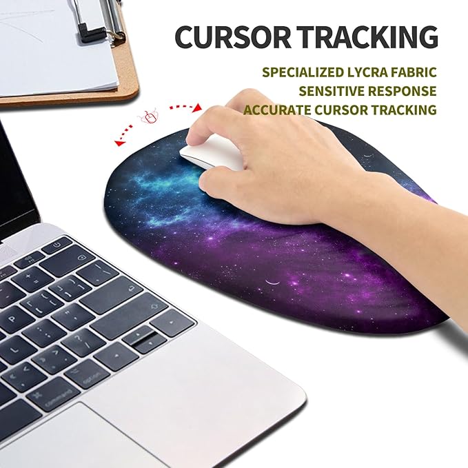 Hokafenle Ergonomic Mouse Pad Wrist Support, Terraced Slope Carpal Tunnel Wrist - Image 5