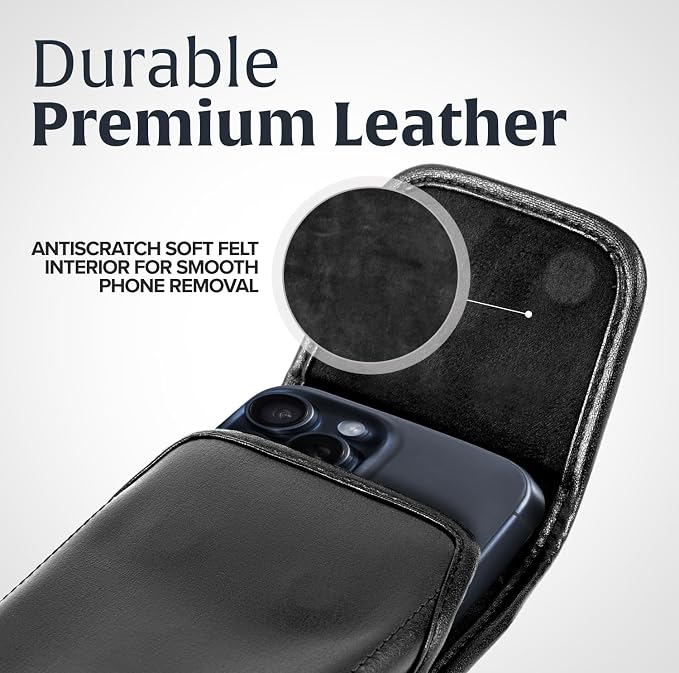 Turtleback Belt Holder for iPhone 16 Pro, 15 Pro 14 Pro 13 Pro -Small- Fits - Image 5