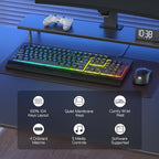 Redragon K525 RGB Backlit 104 Keys Wired Membrane Gaming Keyboard w/ 5 - Image 2