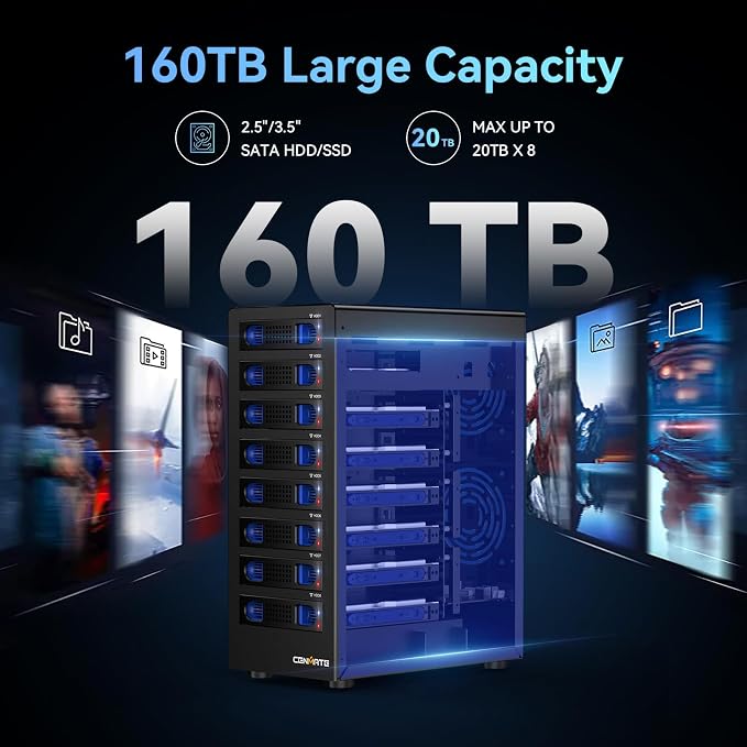 8 Bay Hard Drive RAID Enclosure - Image 2