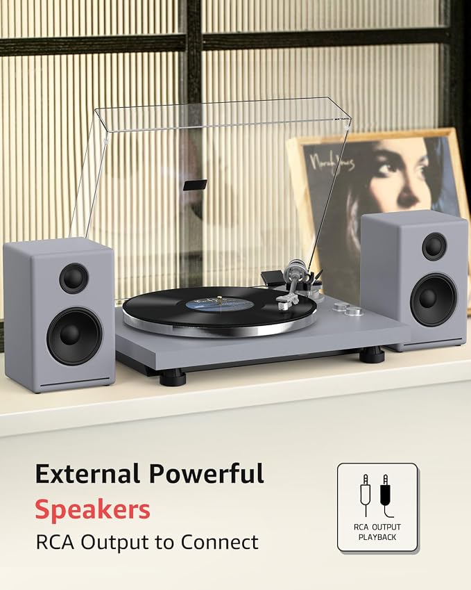 Turntable Record Player Wireless Output Carbon Fiber Tonearm Vinyl Player - Image 7