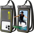 Waterproof Phone Pouch 2 Pack, IP68 Floating Waterproof Phone Case, by RAZOBWS