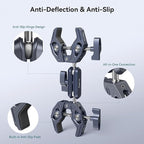 SMALLRIG Double Clamp Mount, Umbrella Clamp, Super Clamp Arm, - Image 5