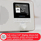 LEMEGA IR1 Portable WiFi Internet Radio, FM Digital Radio, Dual Alarms Clock - Image 5