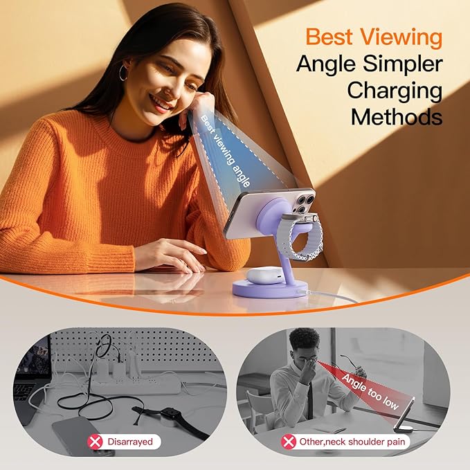 2025 3 in 1 Charging Station for Apple iPhone AirPods Watch - Image 4