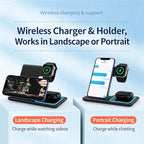 3-in-1 Foldable Wireless Charger - 15W Fast Wireless Charger - Image 2