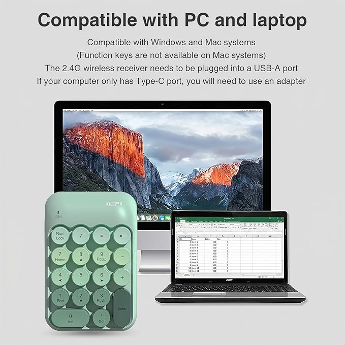 Lomiluskr Cute Wireless Number Keypad - Image 9