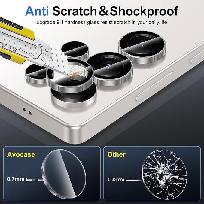 for Samsung Galaxy S25 Ultra Camera Lens Protector, Individual Metal Ring - Image 3