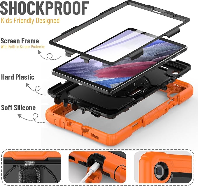 HXCASEAC Case for Samsung Galaxy Tab A7 Lite, Protective - Image 6
