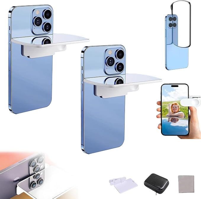 Smartphone Camera Mirror Reflection Clip Kit, Adjustable HD Glass Mirror Effect by Unknown