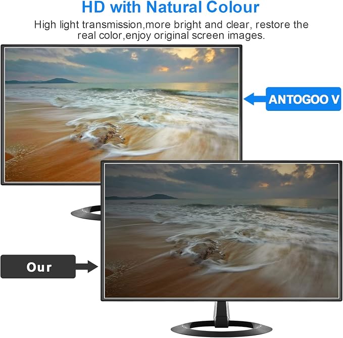 2 Pack 23 Inch Anti Glare Computer Screen Cover, Eye Protection Matte Anti - Image 4