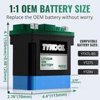 YTX7L-BS-STD 2X Cranking Amps, Lithium Iron Phosphate Motorcycle Battery - Image 2