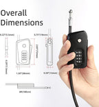 6ft Python Cable Lock for Bike, Trail Camera Locking, 4 Digit Combination - Image 5