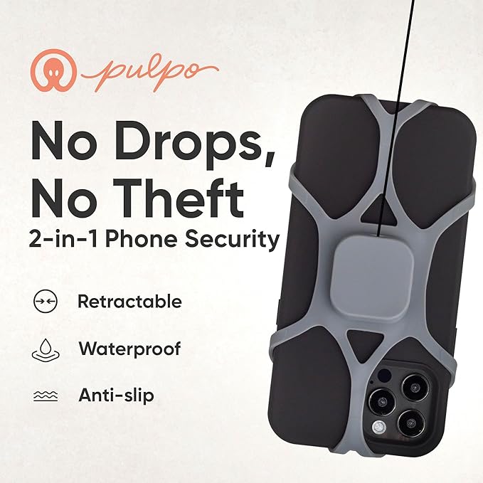 Pulpo Phone Leash Stealth Grey Fits Smartphones Up to 6.8" - Image 2