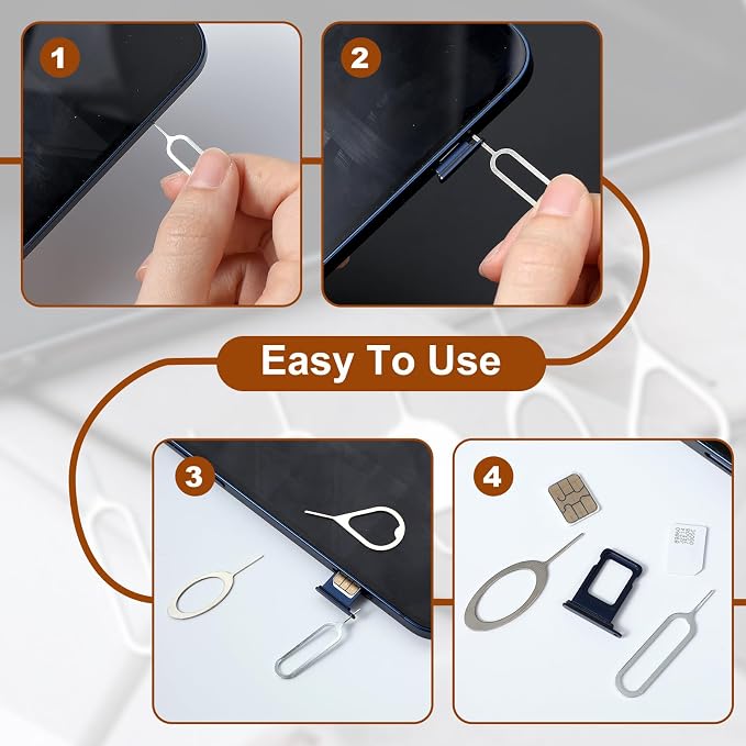 12pcs SIM Card Removal Tool Card Tray Ejector Pins Needle Opener Ejector Needle - Image 6