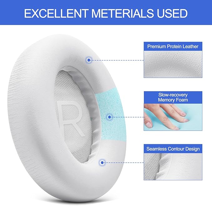 Replacement Ear Pads for Bose NC700 Noise Cancelling Headphones, Upgrade - Image 4