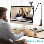 Webcam Stand for Desk, Flexible Gooseneck Webcam Mount Holder Arm - Image 2