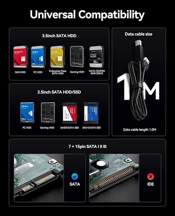 ORICO External USB 3.0 to SATA Hard Drive Lay-Flat Docking Station - Image 6