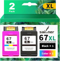 SAILNER 67XL HP Printer Ink, Replacement by SAILNER