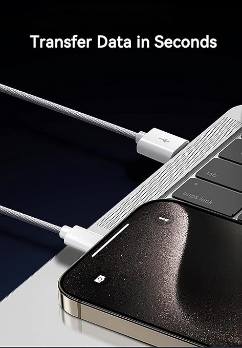 Woven CarPlay USB C Cable for Apple iPhone 16 Pro Max Charger USB A to USB-C - Image 5